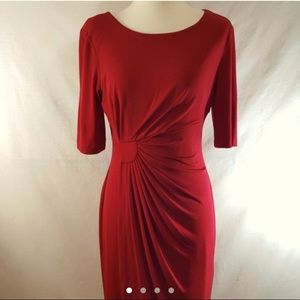 Red pencil dress, Dress-barn, plus size